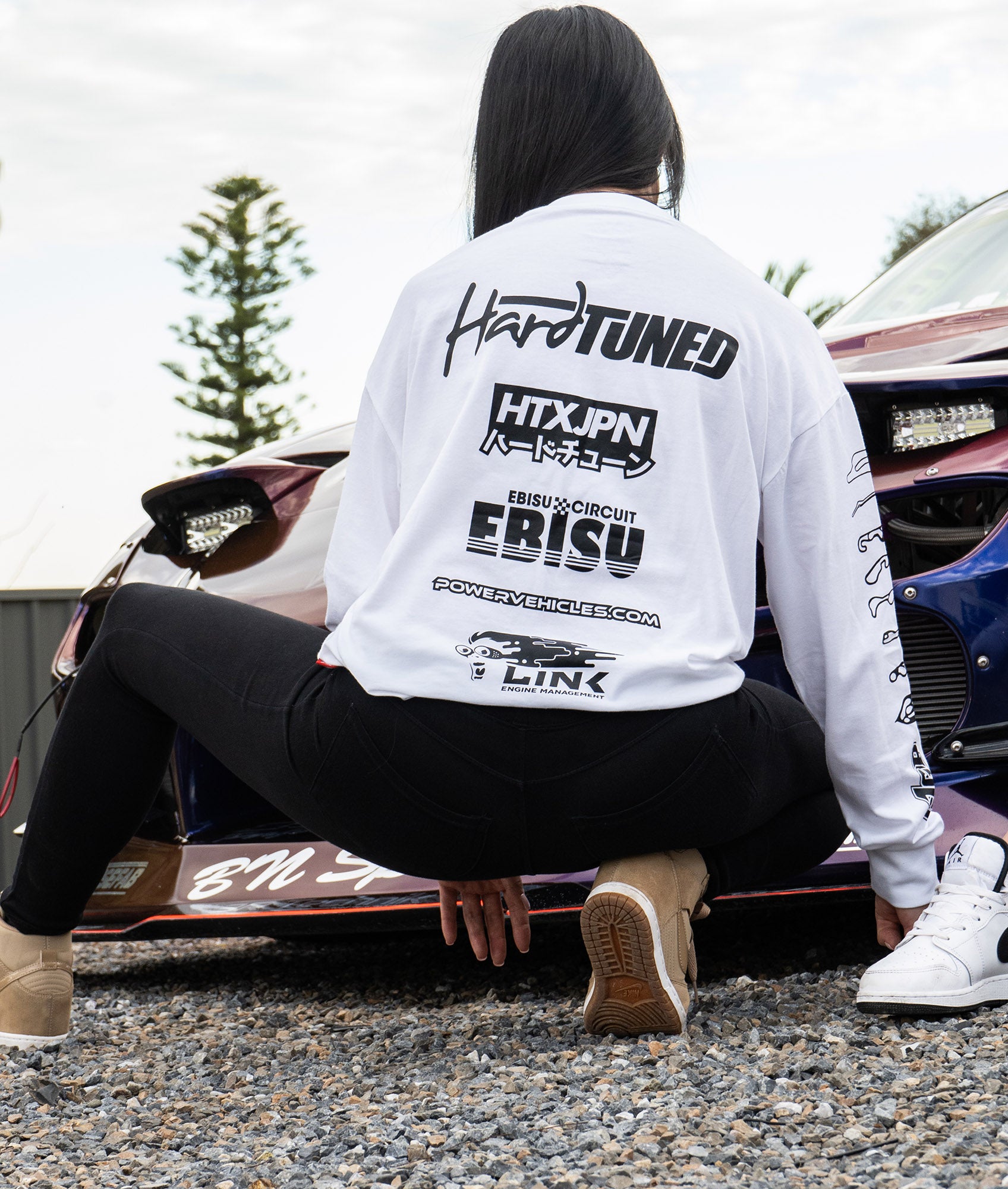 Womens Drift Matsuri Track Tee - White