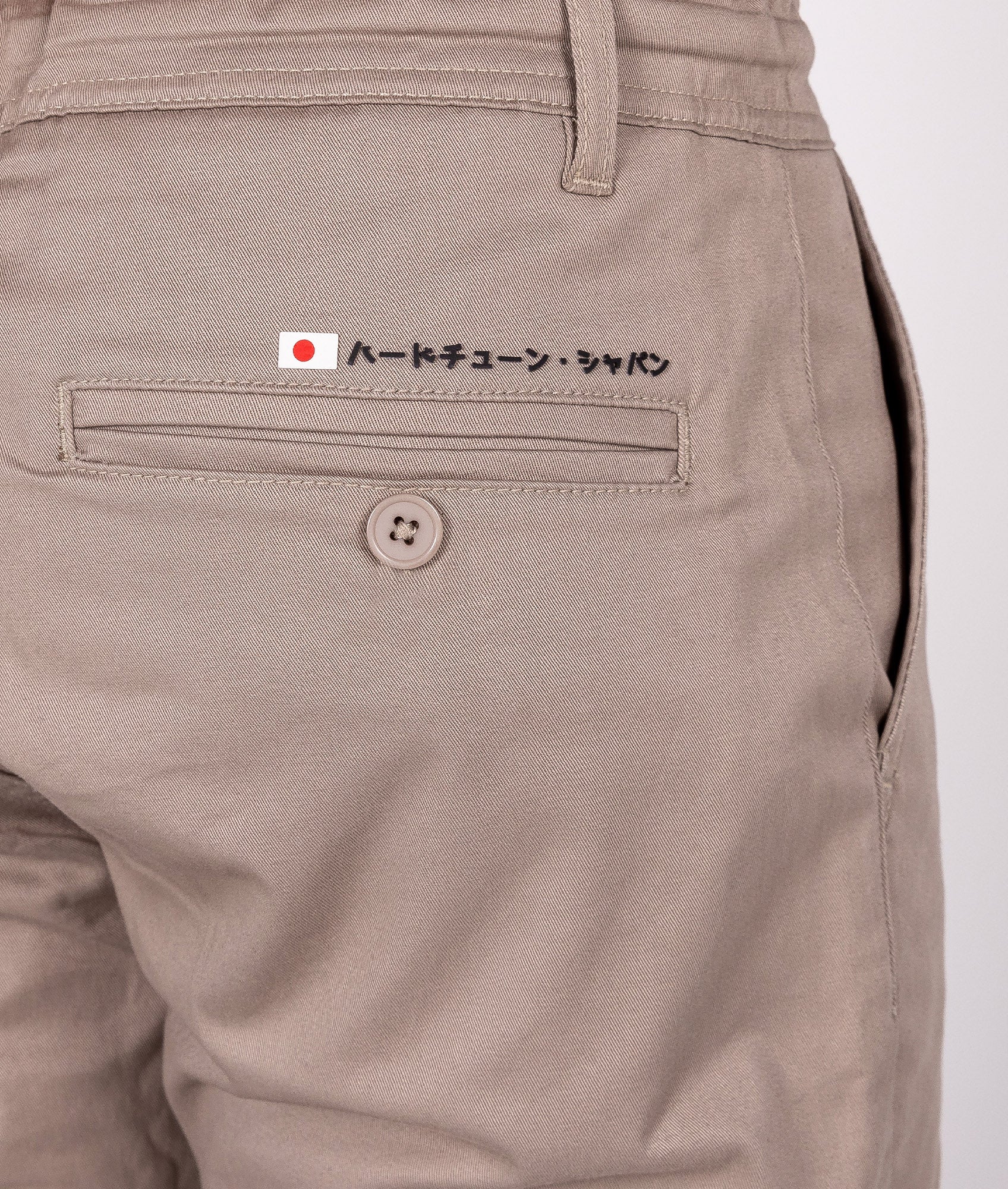 HardTuned Grid Cuffed Chinos - Tan - Hardtuned