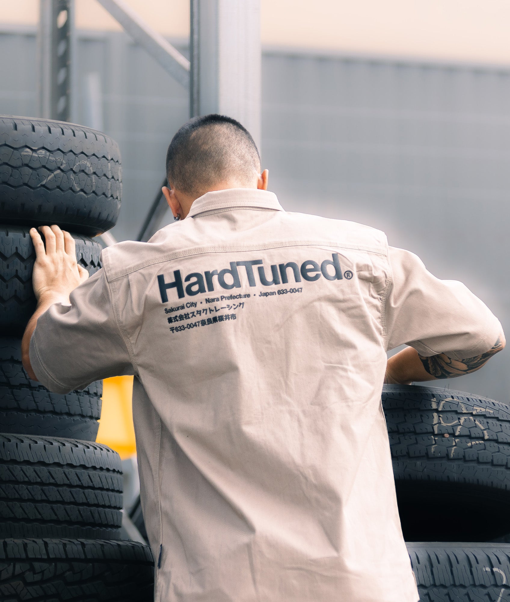 Hardtuned Short Sleeve Work Shirt - Tan - Hardtuned
