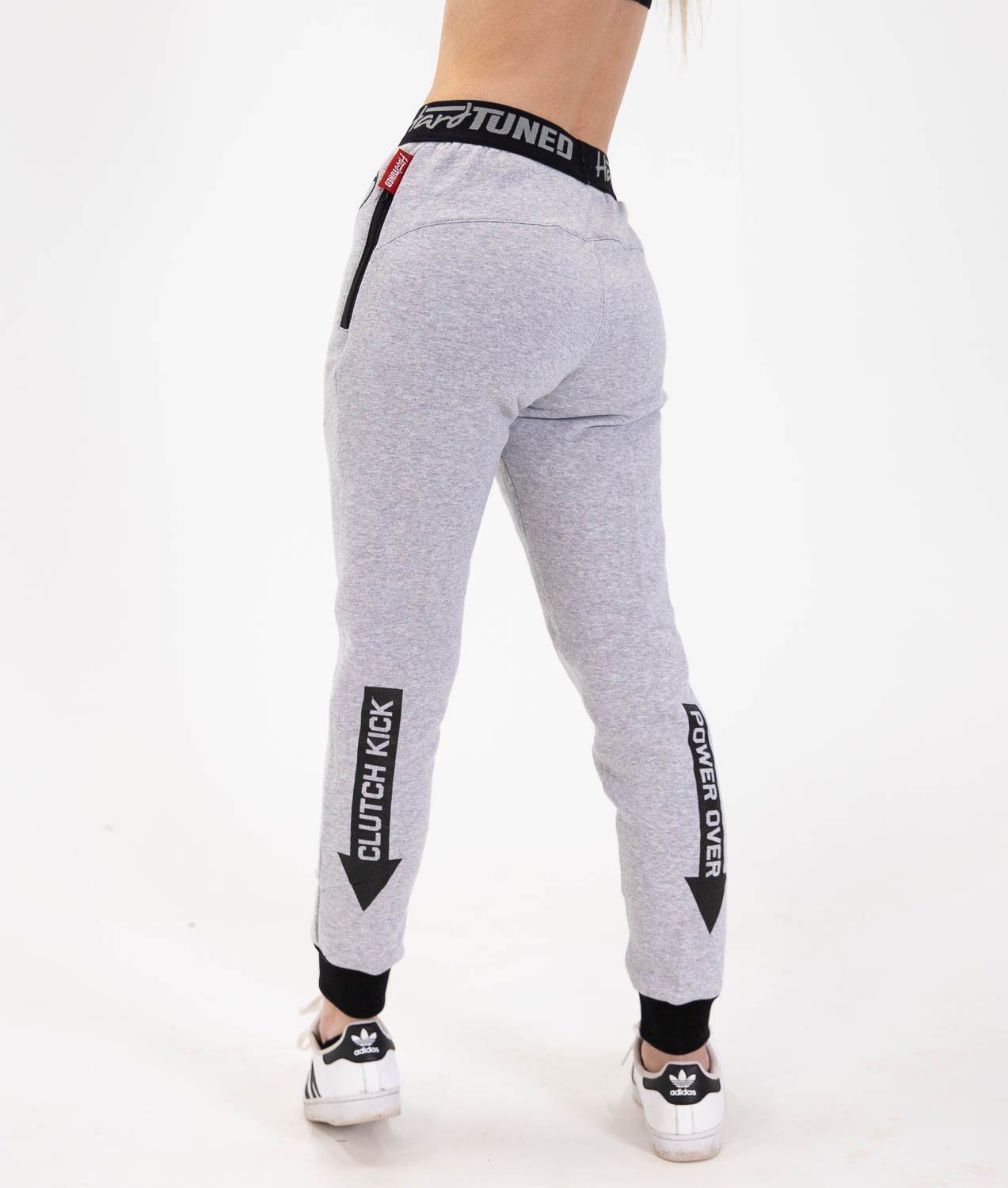 Ladies Power Over Trackies - Grey - Hardtuned