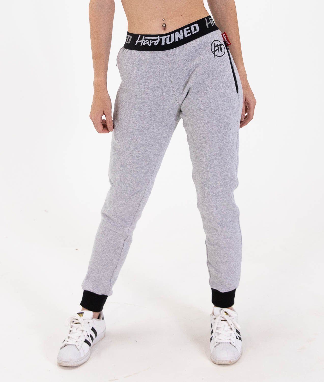 Ladies Power Over Trackies - Grey - Hardtuned
