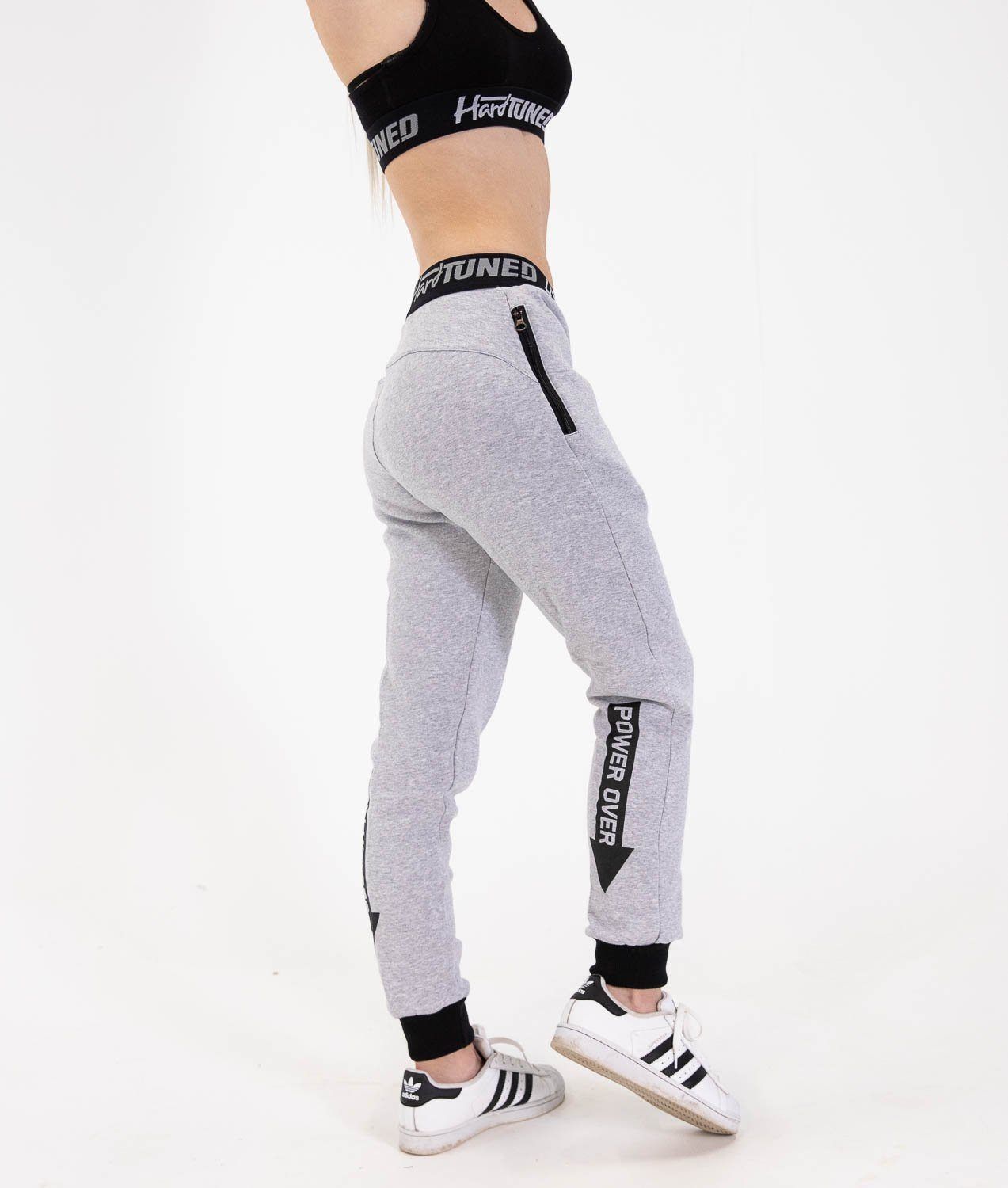 Ladies Power Over Trackies - Grey - Hardtuned