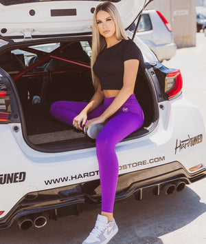Sakura Seamless Leggings - Grape - Hardtuned