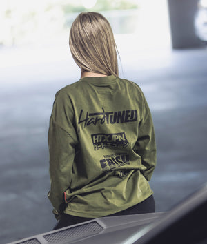 Womens Drift Matsuri Track Tee - Khaki