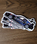 Dan 'Rad Dan' Burkett Toyota MKIV Supra Vinyl Sticker