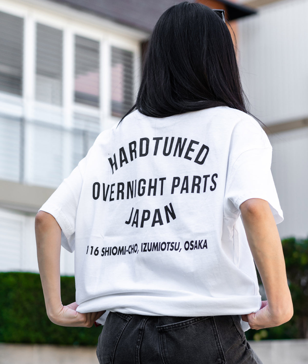 Oversized Overnight Parts Tee - White