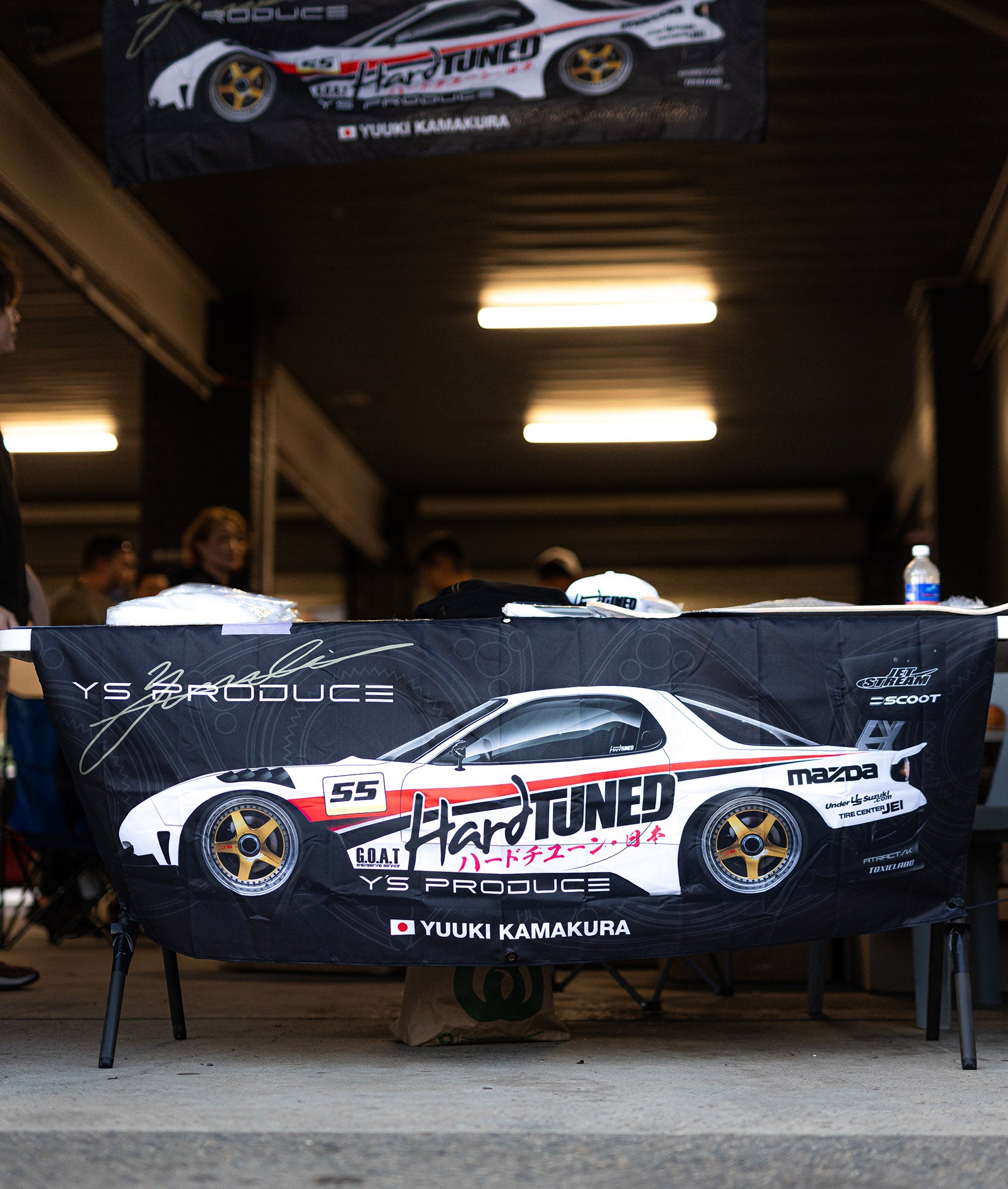 Yuuki Kamakura Mazda RX-7 Garage Flag - Hardtuned