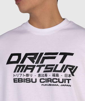 Drift Matsuri Track Tee - White - Hardtuned