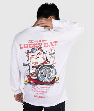 Lucky Cat Longsleeve Tee - Hardtuned