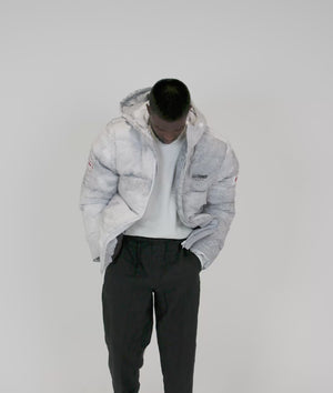 Mens Shuto White Puffer Jacket