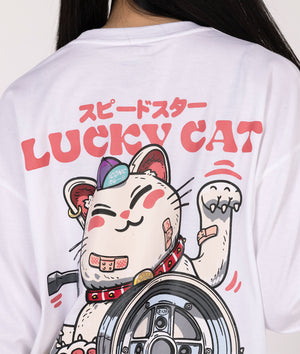 Womens Lucky Cat Longsleeve Tee - Hardtuned