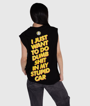 Womens Stupid Car Tank Top - Hardtuned