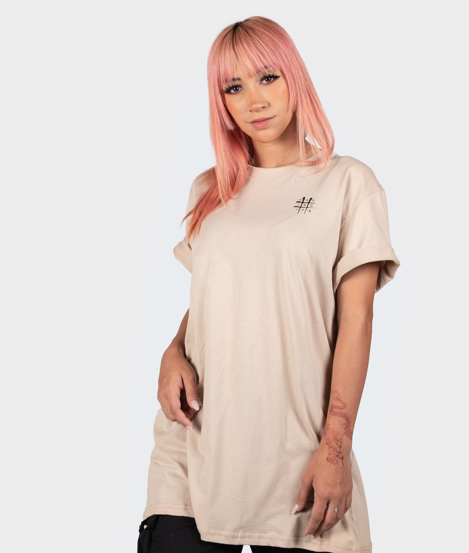 Bloodbath Womens Tee - Tan - Hardtuned