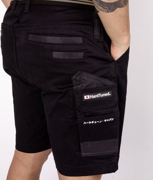 HardTuned Pitstop Cargo Shorts - Black - Hardtuned