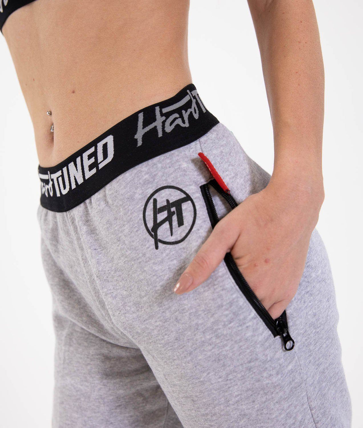 Ladies Power Over Trackies - Grey - Hardtuned