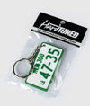 License Plate Rubber Key Ring - Hardtuned