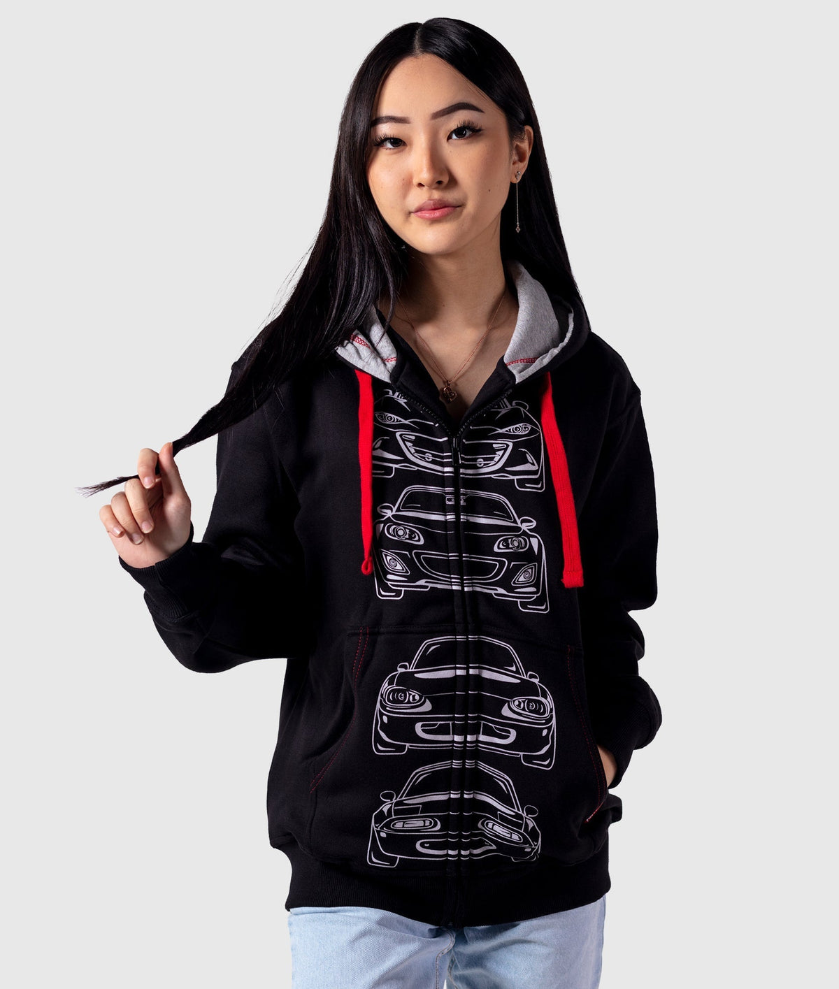 Mazda MX 5 Miata Roadster Womens Hoodie