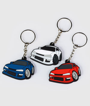 Nissan Silvia S14 Rubber Key Ring - Hardtuned