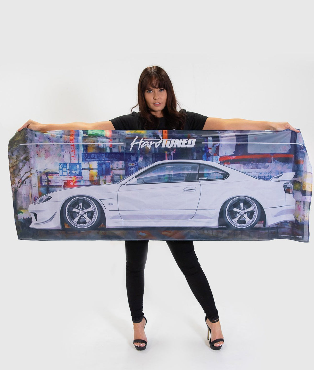 Nissan Silvia S15 Garage Flag - Hardtuned