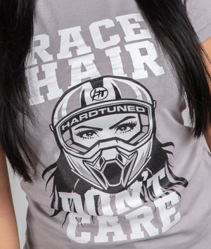Race Hair Don't Care Womens Tee - Hardtuned