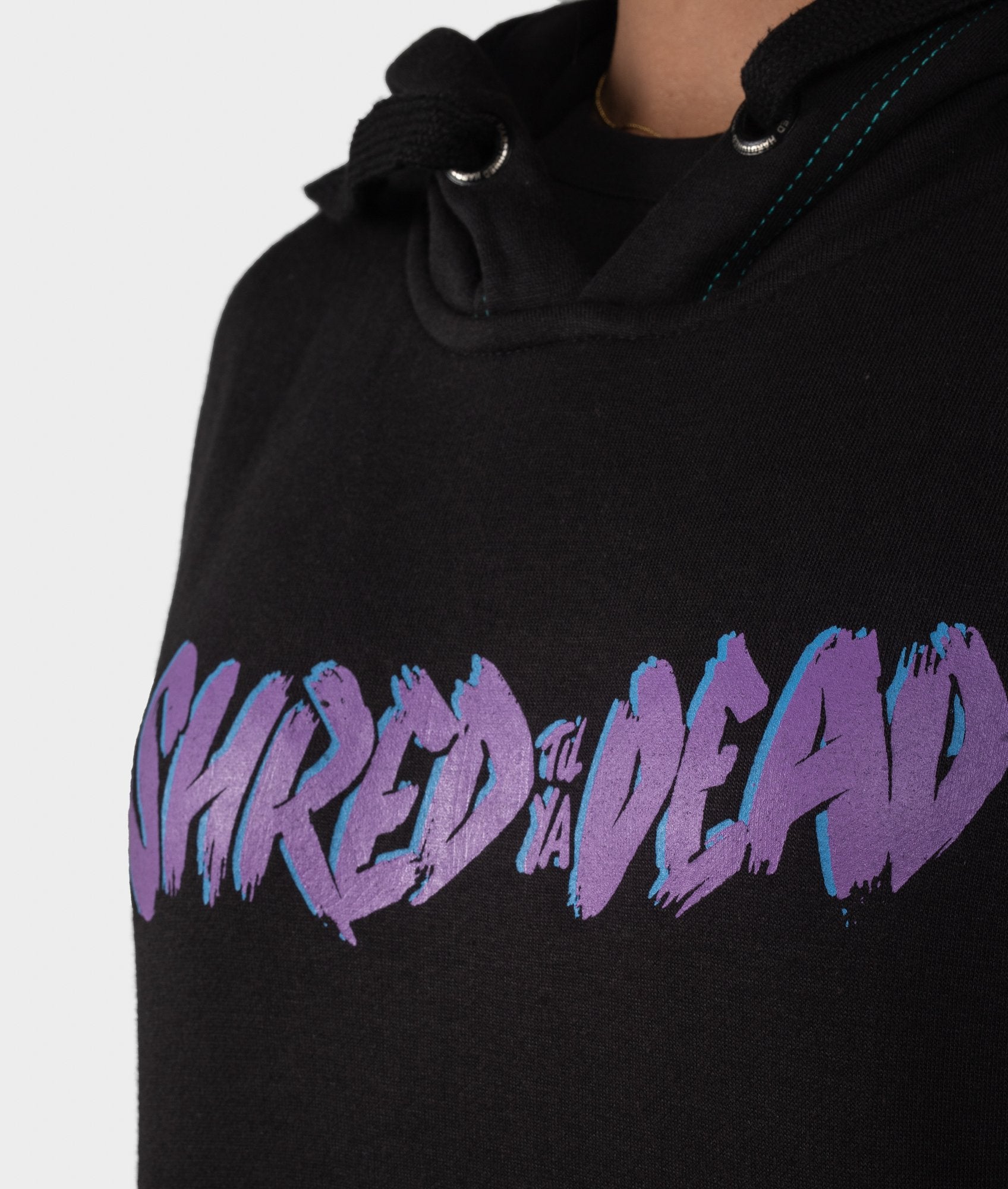 Shred Till Ya Dead Womens Hoodie - Hardtuned