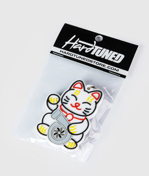 White Kitty Rubber Key Ring - Hardtuned