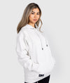 Women&#39;s Hardtuned Embossed P1 Fleece Hoodie - White - Hardtuned